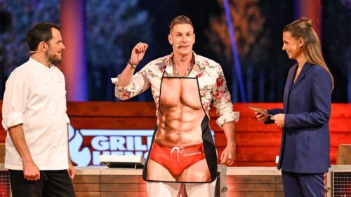 V.l.: Steffen Henssler, Calvin Kleinen, Laura Wontorra

+++ Die Verwendung des sendungsbezogenen Materials ist nur mit dem Hinweis und Verlinkung auf RTL+ gestattet. +++