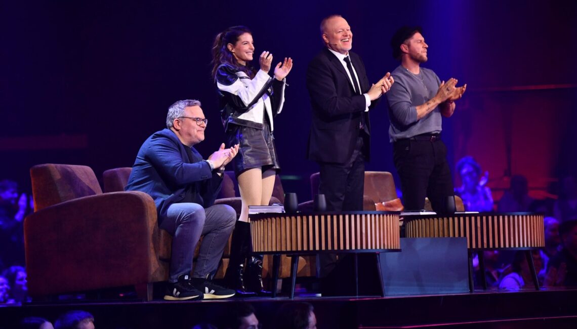 V.l.: Die Jury: Elton, Yvonne Catterfeld, Stefan Raab, Johannes Oerding

+++ Die Verwendung des sendungsbezogenen Materials ist nur mit dem Hinweis und Verlinkung auf RTL+ gestattet. +++