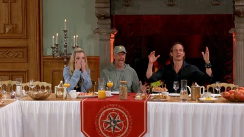 V.l.: Mirja du Mont, Wayne Carpendale und Ralf Bauer am Frühstückstisch

+++ Die Verwendung des sendungsbezogenen Materials ist nur mit dem Hinweis und Verlinkung auf RTL+ gestattet. +++