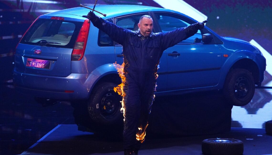 Achtung Sperrfrist bis eine Woche vor Ausstrahlung am 28.03.2025 

Joe Tödtling aus Österreich präsentiert eine Feuer-Show.


+++ Die Verwendung des sendungsbezogenen Materials ist nur mit dem Hinweis und Verlinkung auf RTL+ gestattet. +++